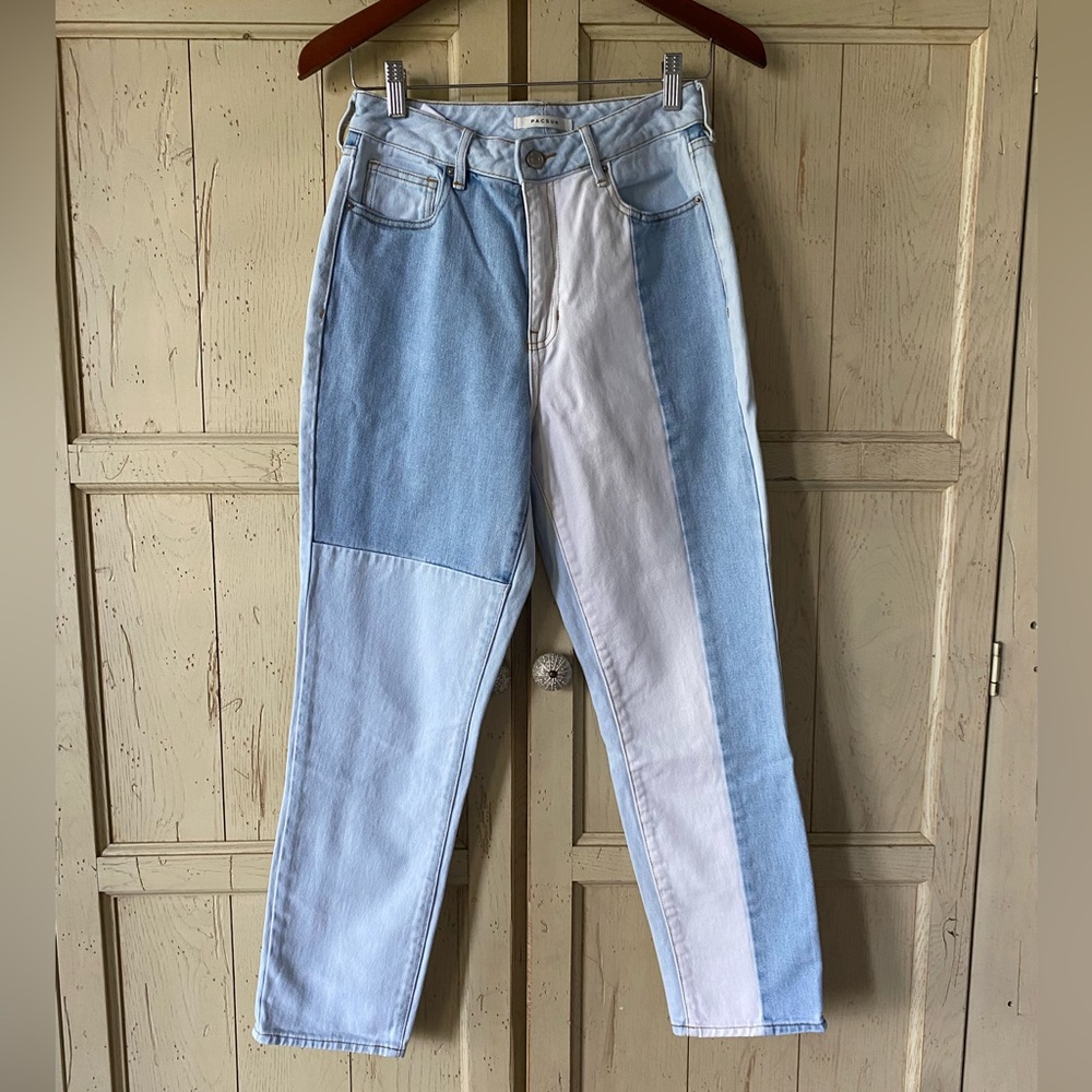 Pacsun Multicolored Denim MomJeans